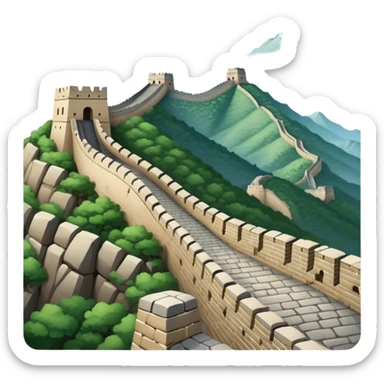 Great Wall of China landmark sticker