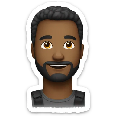 Je cherche une illustration pour représenter un homme noir qui a une idée  sticker