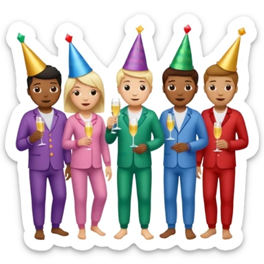 Pajama Party sticker