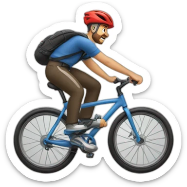 bycicle fall sticker