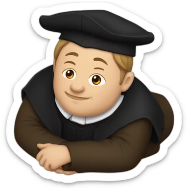 Martin Luther Germany rolling on the floor sticker
