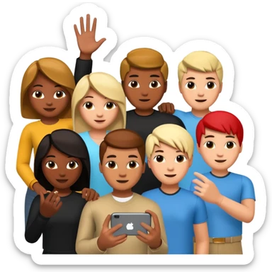 Bwsties playing Roblox sticker