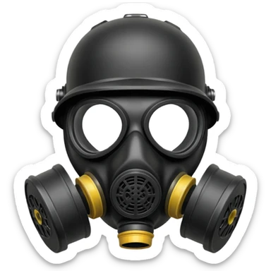  gas mask sticker