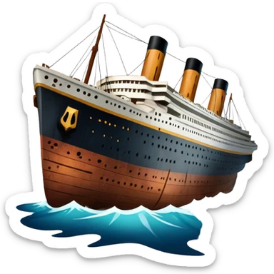the wreck of the titanic sticker