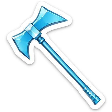 Minecraft diamond pickaxe sticker