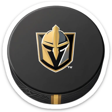 Vegas Golden Knights Second Logo on a Hockey Puck sticker