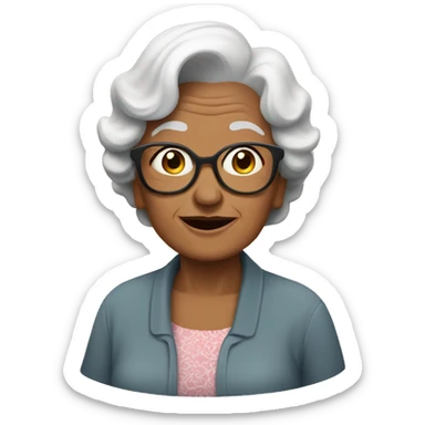 abuela y netflix sticker