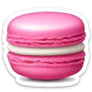 Pink macaroon sticker