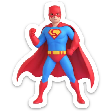 superhero rescue sticker