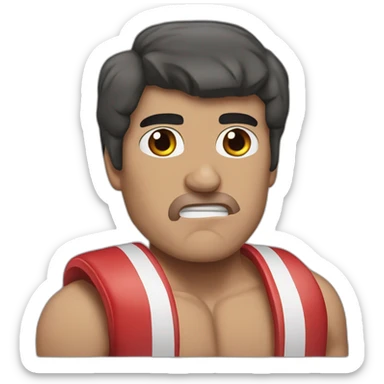 Rocky balboa boxing no mustache sticker