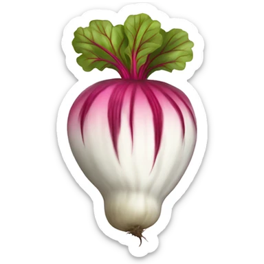toon pink and white beet sticker