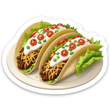 platter of tacos sticker