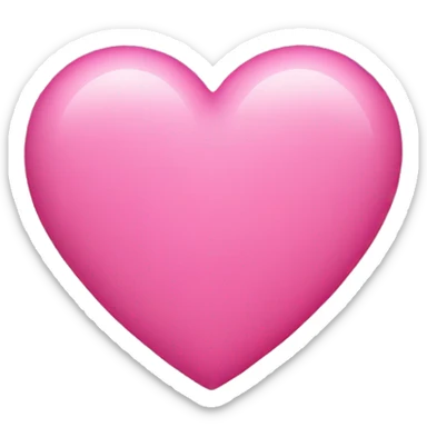 Pink heart sticker