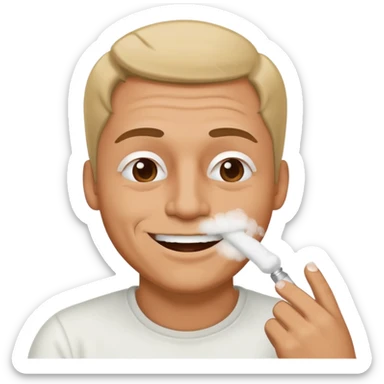 Guy snorting cocaine emoji sticker