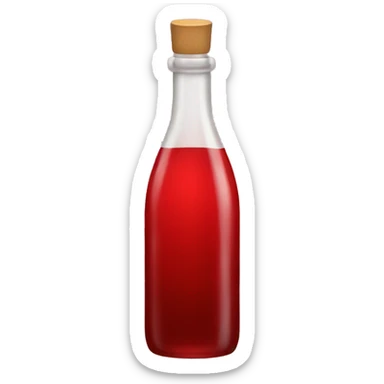 red bottle sticker