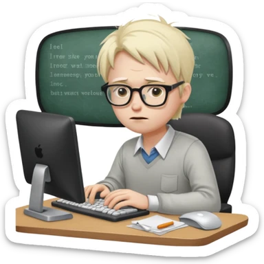 a sick software engineer who s forced to work sticker