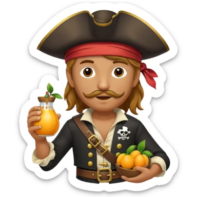 Pirate Captain Mixed with a Maracuja sticker