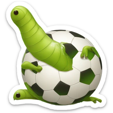 Slug soccer sticker