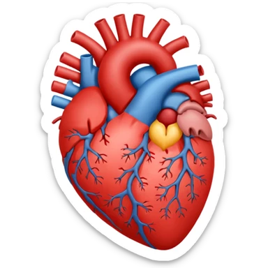 Split this emoji in half: 🫀 sticker