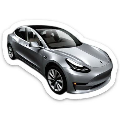 Tesla model 3 2023 gray sticker