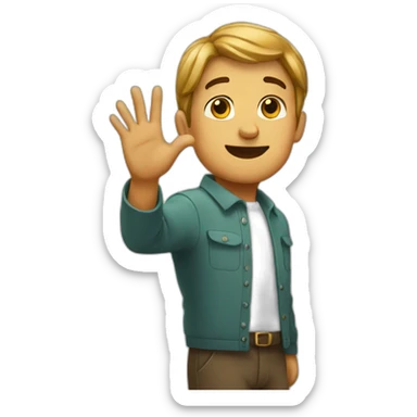 Italian gesture sticker