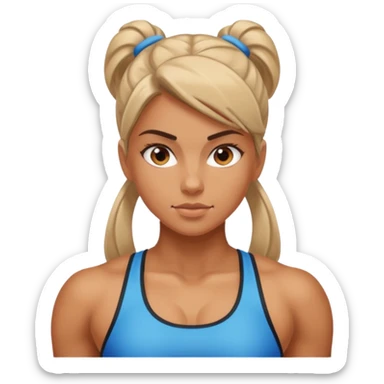 Gym girl sticker