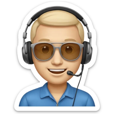 make an face emoji. I will use it for my music playlist. so make it cool and about music sticker