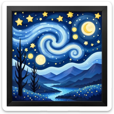 stargazing scenery sticker