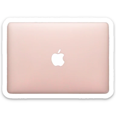 Light pink MacBook sticker