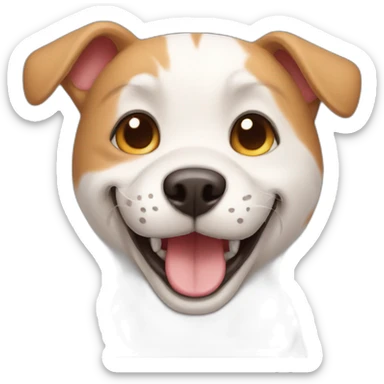 smile dog and cat sticker