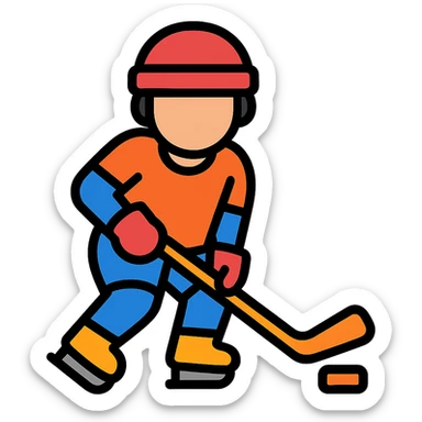 hockey player sticker