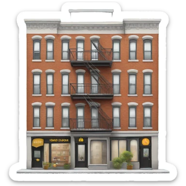 NYC style apartment with store below sticker