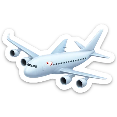 Plane India heart sticker