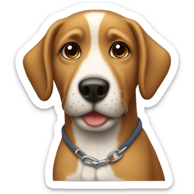 perro saludando sticker