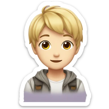 cute anime character sticker