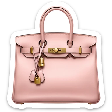 Pale pink birkin bag sticker