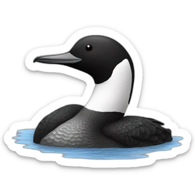 Loon sticker