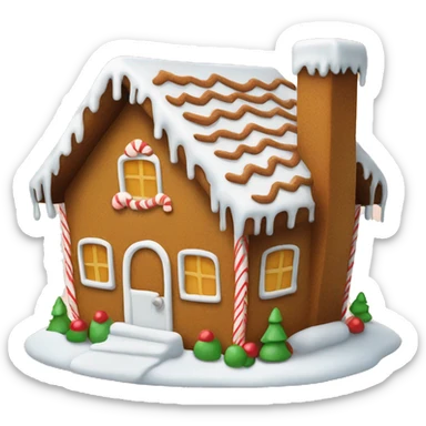 Gingerbread house sticker