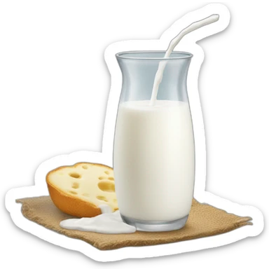 Almoond milk sticker