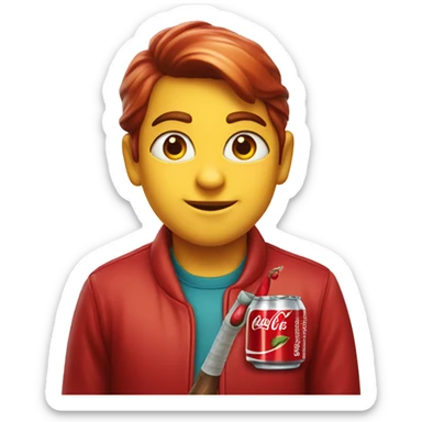 Coca-Cola cherry sticker