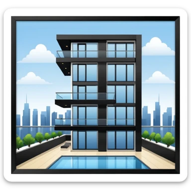 modern penthouse sticker