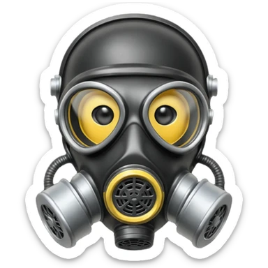 gas mask sticker
