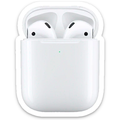 AirPods with bows sticker