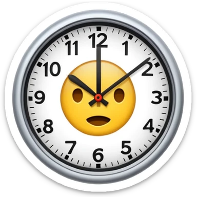 time consuming clock sticker