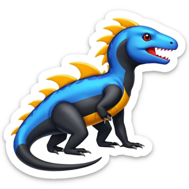 Salandit-Heliolisk-Helioptile-fusion  sticker