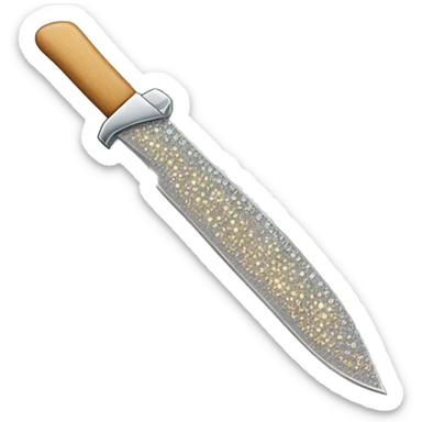 a rhinestoned knife that glitters sticker