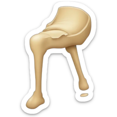 Knee with scrape sticker