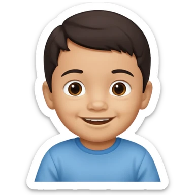A mexican baby boy whose age is between 0 to 2 years sticker