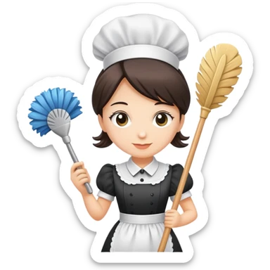 maid character sticker