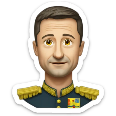 Vladimir Zelenskyy in Ukraine sticker